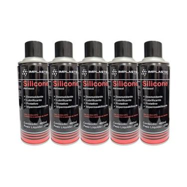 Imagem de Kit silicone desmoldante spray com silicone - 5 unidades - Implastec
