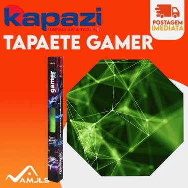 Imagem de Tapete Gamer Plus 120 x 120 Grande Protege Piso Cadeira Rodinha Office