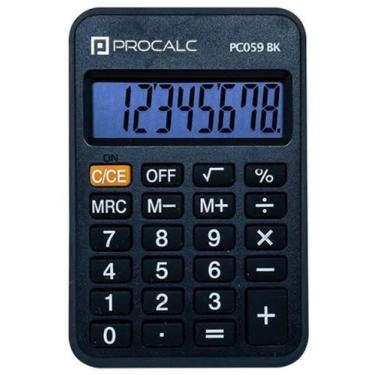 Imagem de Calculadora Bolso Preta PC059BK Procalc