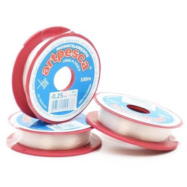Imagem de Linha de Nylon para Pesca 0,25mm - 100 metros - Artpesca