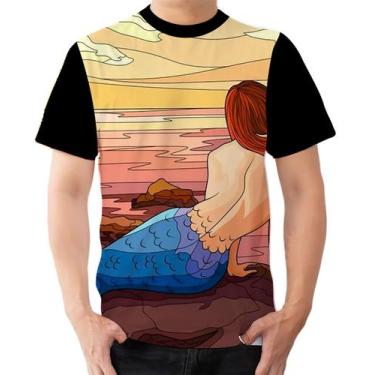 Imagem de Camiseta Camisa Ads  Sereia Mar Concha Calda de sereia 1 - Fabriqueta,