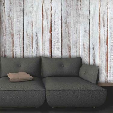 Imagem de Papel de Parede Adesivo Madeira Demolição Branca 0031 - Final Decor