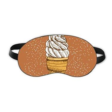 Imagem de Creme de chocolate com casquinhas de ovo sorvete para dormir protetor de olhos macio à noite capa de sombra