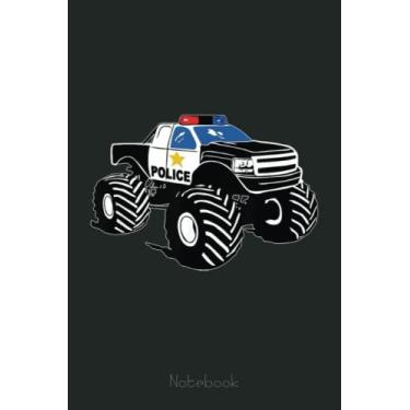 Imagem de Children Crash Police Monster Truck Notebook Big Foot Crush Notebook: Funny Monster Trucks Gifts for Kids Great Kids Appreciation Thank Gag Gifts for Girls Toddler Boys Dad Mom