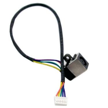 Imagem de USKKS Tomada de conector de tomada de alimentação CC com cabo de fio para Dell Inspiron 15Z 1570 17R N7010, P/N: Y9FHW DD0UM9TH102
