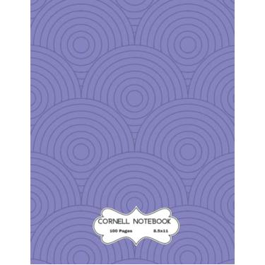 Imagem de Cornell Notebook Note-Taking System Simple Cover Design, Large Size, (8.5 ″x 11 ″), 100 Pages. Inspired by the Love of Purple!: Great for Kids Students Home School College Ruled Office Product!