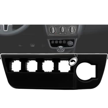 Imagem de Moldura Suporte Porta Botões 4 Posições Gol Voyage Saveiro G6 Preto