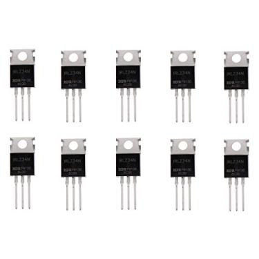Imagem de BOJACK IRLZ34N MOSFET 30 A 55 V IRLZ34NPBF N-Channel Transistores de efeito de campo TO-220AB (pacote com 10)