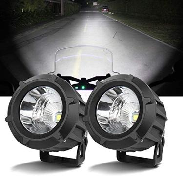 Imagem de Chelhead Luzes de Condução Da Motocicleta, 3.5 Polegada Redondas LED Luzes de Nevoeiro Luzes Auxiliares Da Motocicleta Compatível com Caminhões Trator Motocicletas Utv