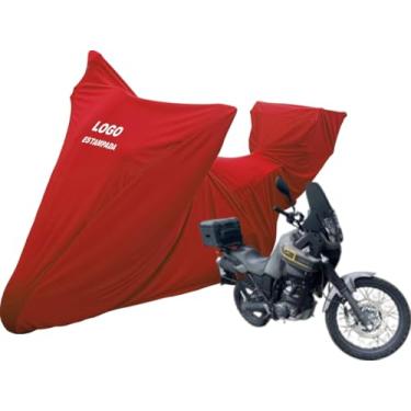 Imagem de Capa Para Motocicleta Yamaha Xt 660 Z Ténéré Com Bauleto (Vermelho)