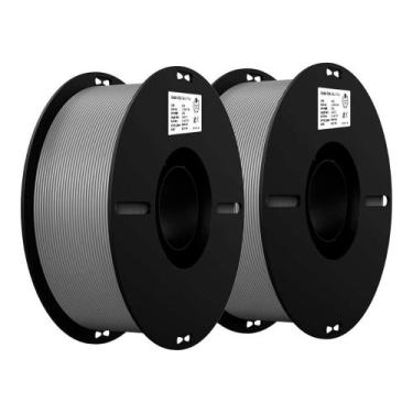 Imagem de Kit 2Kg Filamentos PLA Creality p/ Impressora 3D Cinza + Cinza