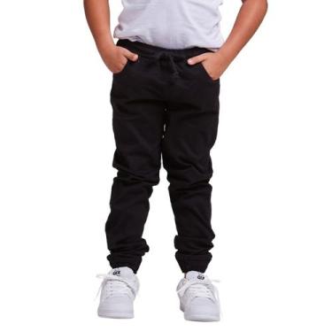 Imagem de Calça Jogger Infantil Juvenil Menino - Daze Modas, Preto, 4