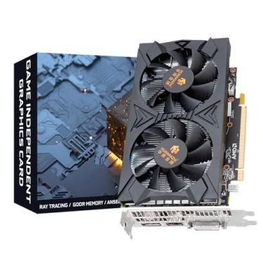 Imagem de HUANANZHI Placa gráfica RX 580 8G 2048SP - GPU AMD Radeon RX580 AMD, 8GB GDDR5, 256 bits, PCI Express 3.0, resfriamento de ventilador duplo, HD/DP/DVI, para PC de jogos