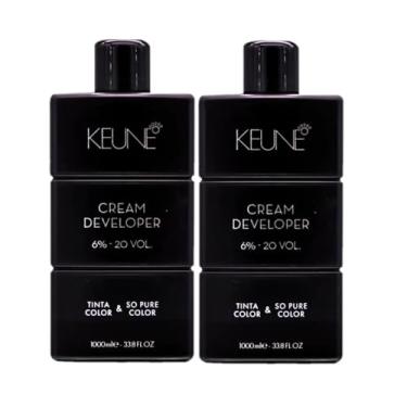 Imagem de Kit Keune Tinta Color & So Pure Color 6% - 20 VOL Oxidante Cremoso 1L (2 unidades)