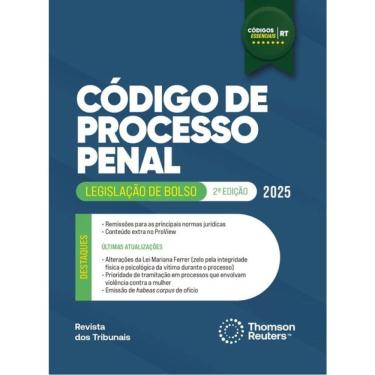 Imagem de Código De Processo Penal - Códigos Essenciais - Legislação De Bolso - 2025