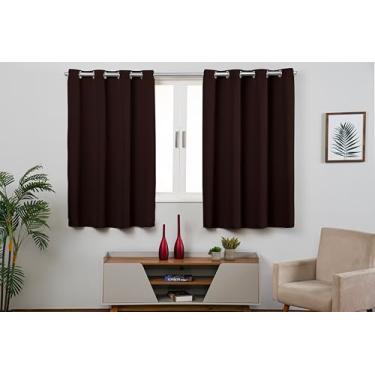Imagem de Cortina BLACKOUT Quarto/Sala Tecido Poliester Corta Luz Blecaute (TABACO, 2,80 x 1,80)