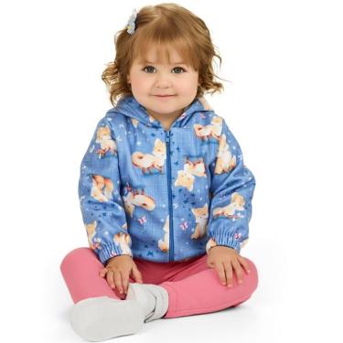 Imagem de Conjunto Infantil Inverno Menina Jaqueta Com Capuz Soft e Legging Cotton - Angerô-Feminino