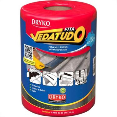 Imagem de Fita Multiuso Dryko Vedatudo Aluminio 20Cm X 10M