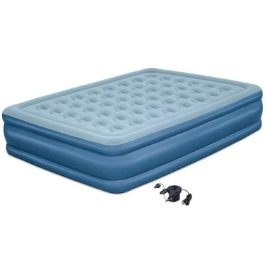 Imagem de Coleman: SupportRest Plus: Cama Queen Airbed de 40,6 cm - Bomba A/C Portátil, Colchão Inflável Duplo Alto, Saco de Armazenamento, PVC Resistente à Água, Interior-Exterior