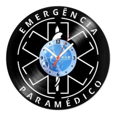 Imagem de Relógio De Parede Disco Vinil Profissões - Paramédico - VPR-057 - Mode