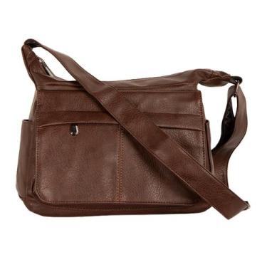 Imagem de Bolsa Feminina Média com Bolso Antifurto Alça de Ombro e Transversal D