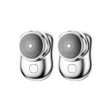 Imagem de Mini Barbeador Elétrico Portátil Prova D'água USB - King