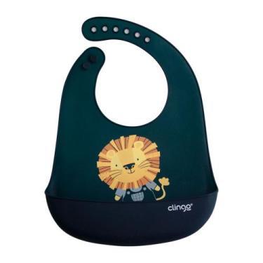 Imagem de Babador Silicone com Bolso Coletor de Migalhas - Impermeável, tiras au