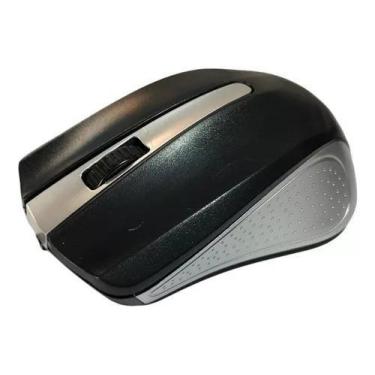 Imagem de Mouse lotus óptico 1000dpi 3 botões, Cinza com Preto