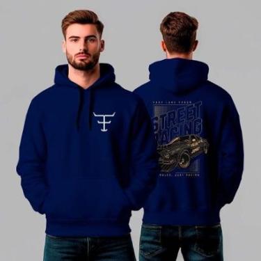 Imagem de Moletom Canguru Estampado Street Racing - REF1331-Masculino