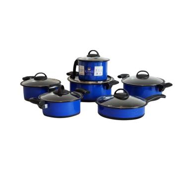 Imagem de Conjunto Panela 6 Peças Azul Indução Cooktop Gas
