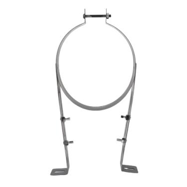 Imagem de Chaminé Tubo Suporte Suporte, Ajustável Lareira Tubo Fixação Acessório Tubos Flue Braçadeira Banda Parede para Lareira Chaminé