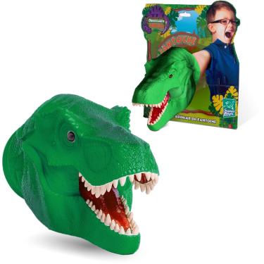 Imagem de Fantoche De Mão Dinossauro Tiranossauro Vinil Macio - Super Toys