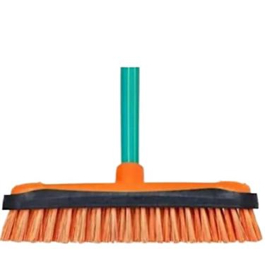 Imagem de Vassoura Escovão Limpeza Pesada Nylon Cerdas Duras Com Cabo