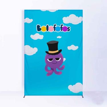 Imagem de Painel de Festa Lateral com Forro Bolo Fofo- Fera Print