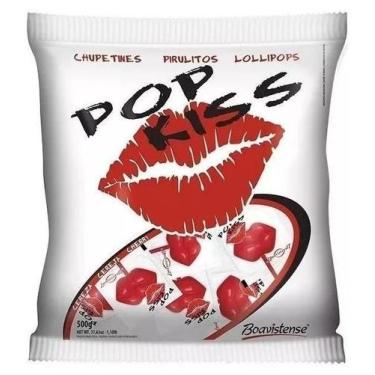 Imagem de Pirulito Pop Kiss Cereja Formato De Beijo 200Un Florestal
