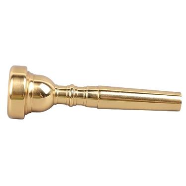 Imagem de Bocal de Instrumento de Trompete Bocal de Instrumento de Sopro Bocal de Trompete de Metal, Bocal de Trompete Substituição de Bocal de Trompete Responsivo para Trompetista para