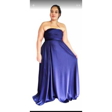 Imagem de Vestido Longo Multiformas Plus Size G1 ao G4 Casamento/Madrinha/Festa 