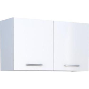 Imagem de Armário Aéreo Montado de Lavanderia Branco em Aço 100cm Max Cozimax