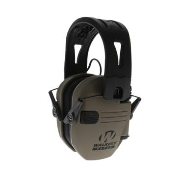 Imagem de Walker's Protetor de ouvido Razor Tacti-Grip - Terra escura plana, Composto de silicone de alto desempenho sem deslizamento - Clareza de som natural Full Dynamic Range 23 NRR, fde