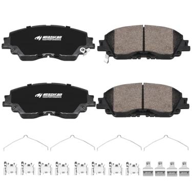 Imagem de Pastilhas de freio dianteiras de disco semimetálico compatíveis com Toyota RAV4 Camry C-HR Corolla Cross Lexus Venza UX250h ES350 ES300h Avalon ES250 UX200 (HZ2076)