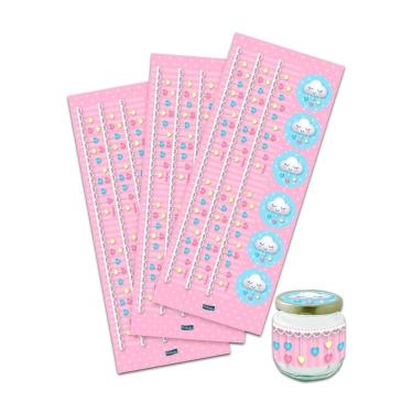 Imagem de Adesivos Lembrancinha Chuva De Amor De Festa 36 Unidades