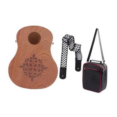 Imagem de Luwecf Cajon Portátil Drum Wood Hand Drum Cajon para Performances Jogando Rua