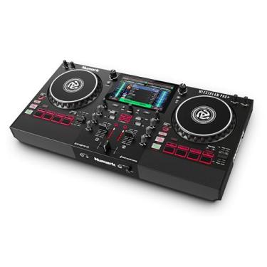 Imagem de Numark Mixstream Pro+ DJ Controller with Stem Separation, 2 Decks, Wi-Fi Streaming, Mixer, 7" Touchscreen, Speakers, works with Serato and Virtual DJ