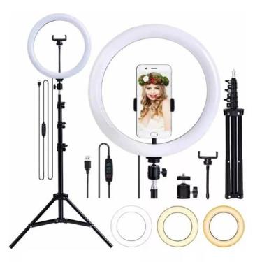 Imagem de Inland Sounds Ring Light 10 Pol 26cm Tripé 2m Profissional