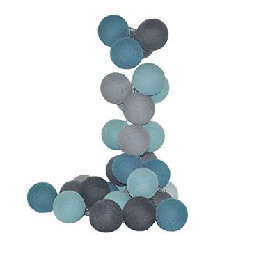 Imagem de Cordão de Luz Led Vancouver Kit 35 Bolas Cormilu Azul 110V