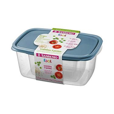 Imagem de Sanremo - Conjunto com 3 Potes Plásticos Herméticos, Linha Fácil