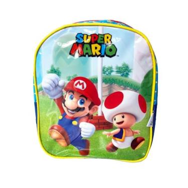 Imagem de Mochila Infantil Super Mario Bros Petit P Azul 107034