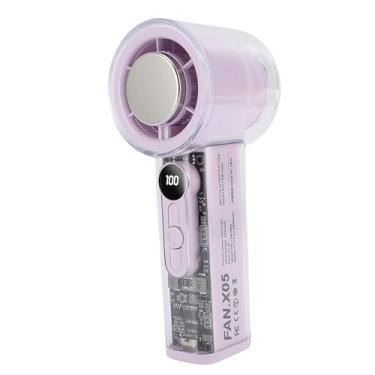 Imagem de Fã de Turbo Portátil, Ventilador de Refrigeração Pessoal Portátil Com 100 Níveis de Velocidade do, Exibição Digital, Resfriamento Eficiente, Design Silencioso para Camping de