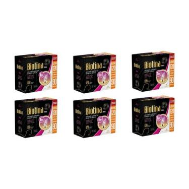 Imagem de Kit 06 Suplemento Alimentar Biotina 120Cps - La San Day