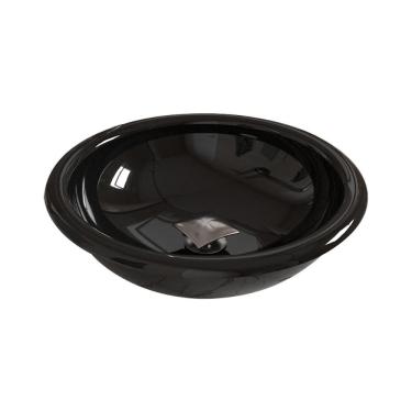 Imagem de Kit Cuba Apoio Ou Sobrepor Lume Com Válvula Click Quadrada Preto Brilho